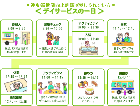 デイサービスの一日